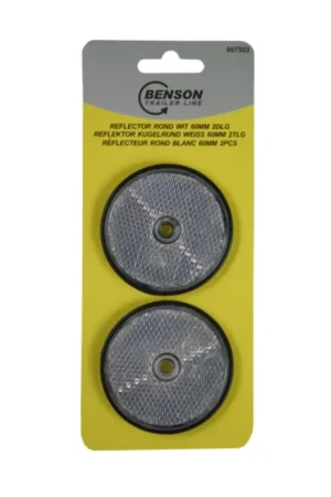 Korting Reflector Rond Wit 2 stuks